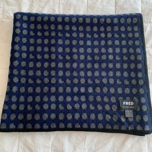 FRED By Fred Segal 100% Cashmere Shawl/Wrap Black/Navy/Grey 32x72